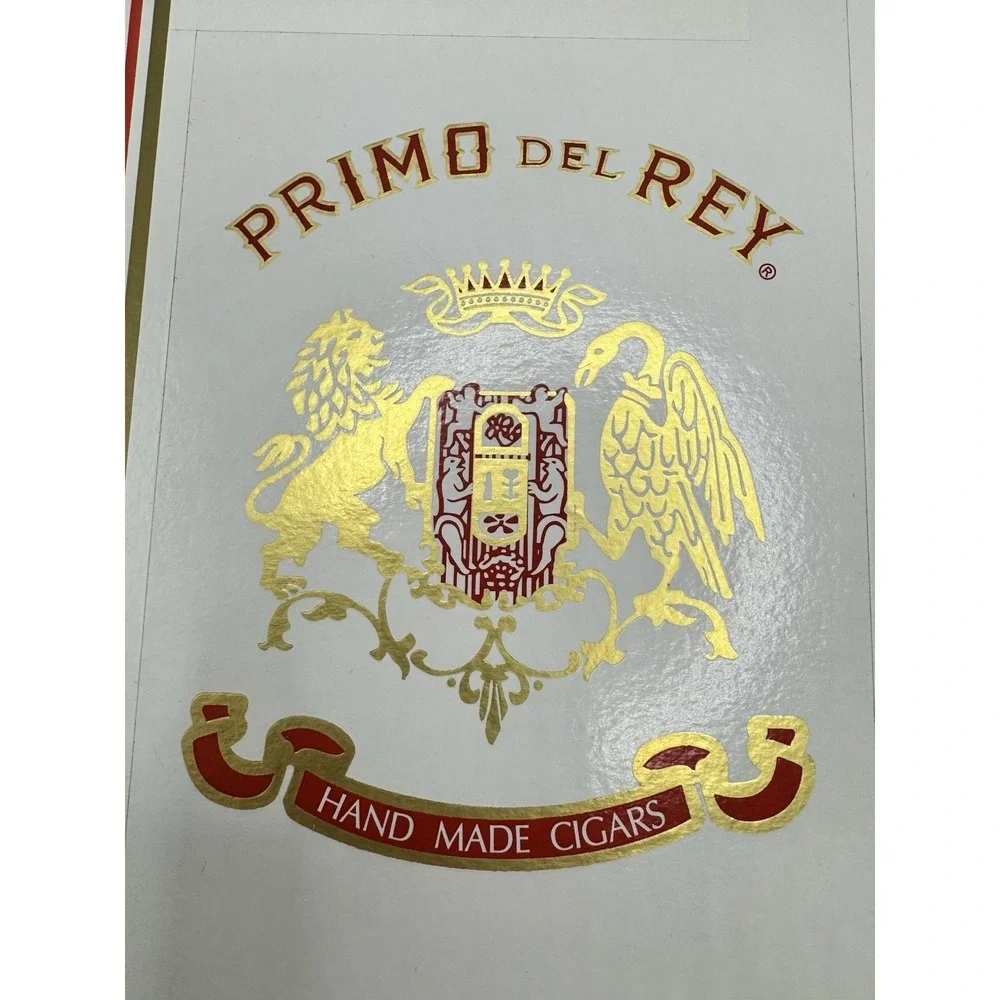 Primo del Rey Cigar Box Empty Wooden Humidor Style Box 15 Churchill Decor Storag